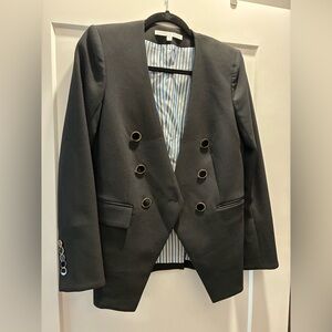 Veronica Beard Black Blazer with Gold Buttons